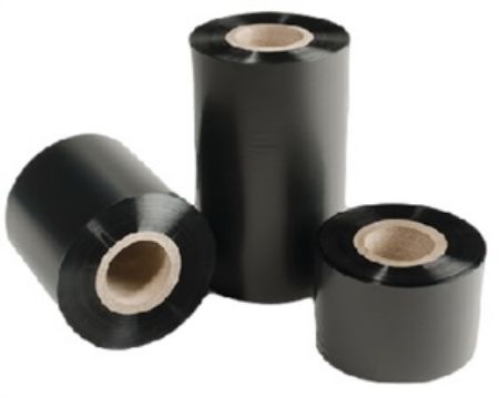 Afbeeldingen van Thermo transfer lint 83mm x 4500m coating outsie zwart / black