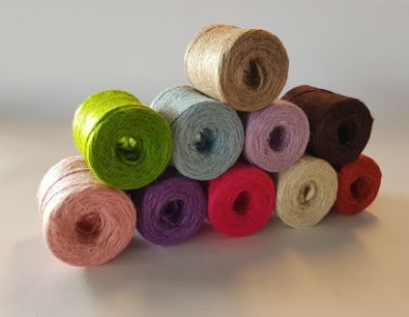 Afbeeldingen van Jute touw 100gr 70m, Wit