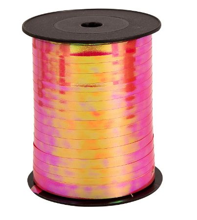 Afbeeldingen van Krullint 10mm, parelmoer Rood