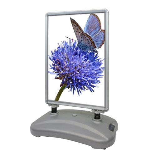 Toon details van Stoepbord Pro A0 met watertank, Zilver | Topbord geschikt Afbeeldingen van Stoepbord Pro A0 met watertank, Zilver | Topbord geschikt