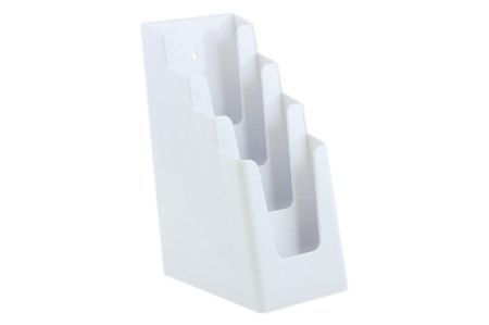 Afbeeldingen van Folderhouder meervoudig 4 vaks 1/3 A4 wit