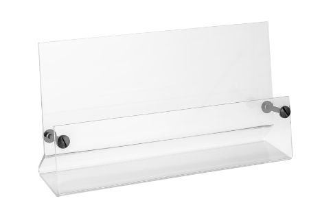 Afbeeldingen van Acrylaat folderhouder met voet A6 landscape