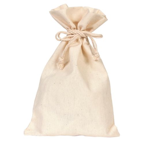 Katoenen zakken naturel 17x24cm 10 stuks Katoenen zakken naturel 17x24cm 10 stuks