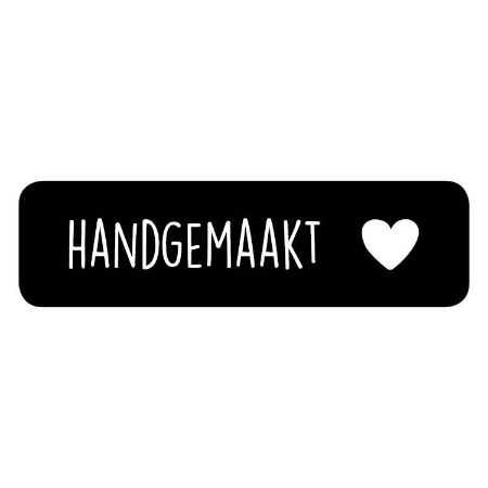 wensetiket - sluitstickers, cadeaustickers rechthoek handgemaakt