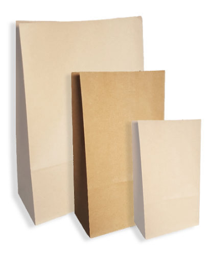 Kraft papieren zakken Bruin - 14x8x26cm Kraft papieren zakken Bruin - 14x8x26cm