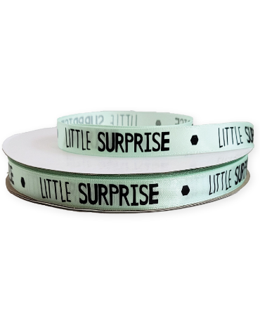 KP® Satijn lint 10mm - Little Surprise, mint 100m
