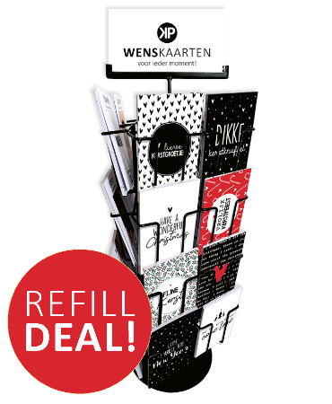 wenskaarten, ansichtkaarten, display, kaartmolen, feestdagen, kerst, deal, aanbieding