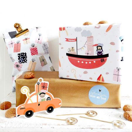 Sinterklaas stafjes goud 7,6cm, 200st