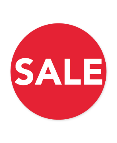 Easy Dot raamsticker SALE 45 cm, rood/wit Rood-witte Easy Dot raamsticker 45 cm, SALE raamdecoratie, winkelpromoties en uitverkoop