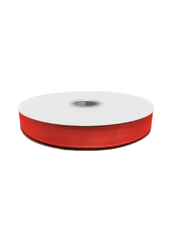 Grosgrain lint 15mm 50m, rood