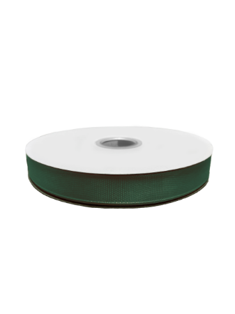 Grosgrain lint 15mm 50m, donkergroen