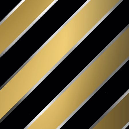 Afbeeldingen van Metallic cadeaupapier 60cm 100m - Bold stripes black/gold