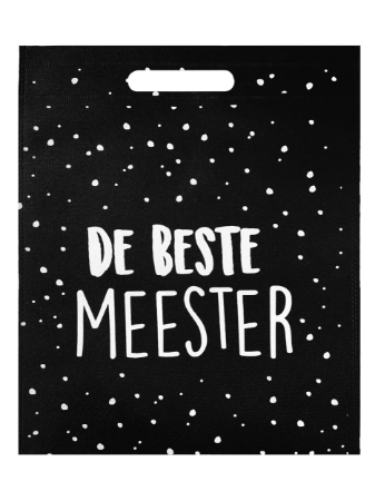 Non woven tas - De beste meester - 30x39cm, 10 stuks