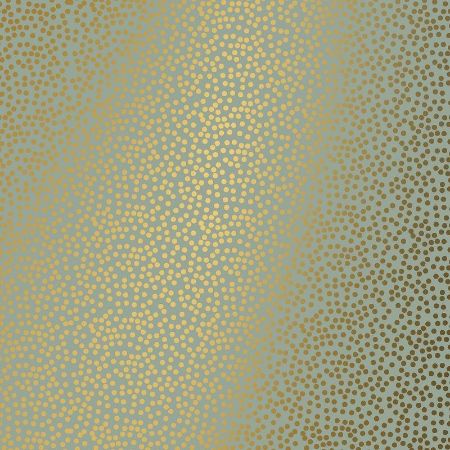 Afbeeldingen van Coated cadeaupapier 200m - Minidots light green/gold