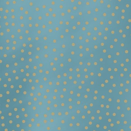 Afbeeldingen van Kraft cadeaupapier 250m - Spotted Metallic Light Blue