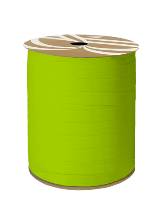 Paperlook krullint tweezijdig 10mm Limegroen