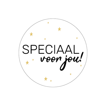 Wensetiket rond 40mm - Speciaal voor jou!