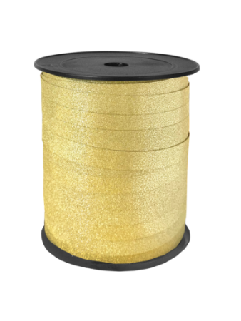 Glitter lint 10mm GOUD