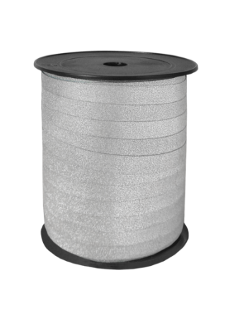 Glitter lint 10mm ZILVER