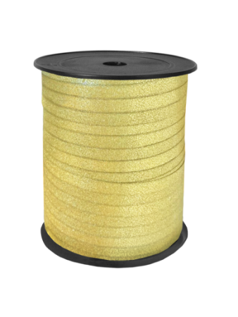  Glitter lint 6,5mm GOUD