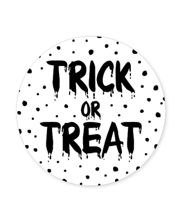 Raamsticker D45cm - Trick or Treat