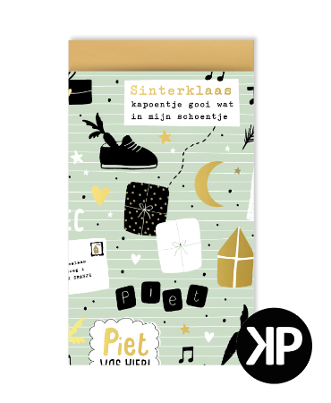 KP® Cadeauzakjes 12x19cm Pakjes Feest Mint	