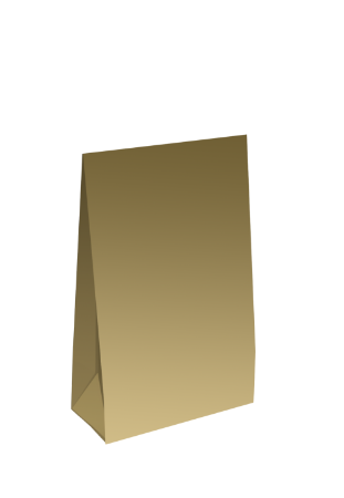 Gift bag - Goud - 13 x 6 x 17,5 + 2,5cm, 25st	