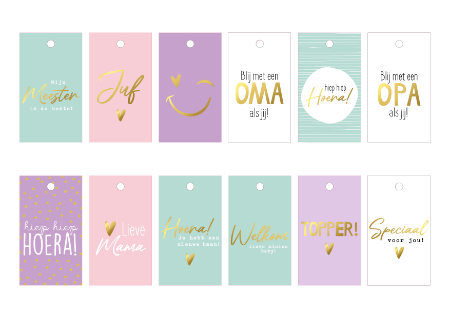 cadeaulabels, labels, kaartjes, mini kaartjes