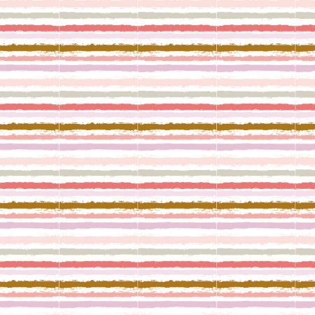 Afbeeldingen van Coated papier 200m - Painted stripes pink/gold