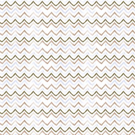 Afbeeldingen van Coated papier 30cm 200m - Zigzag lines gold/blue