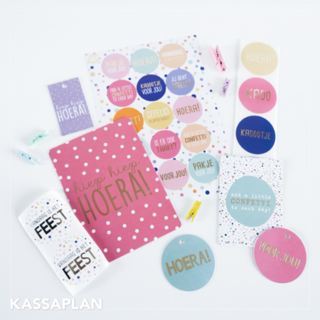 Sfeerbeeld -KP® Cadeaulabel - Hoera 