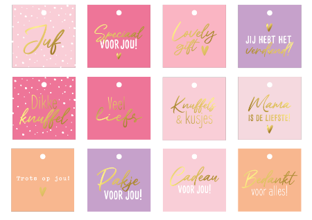 cadeaulabels, kaartjes, labels