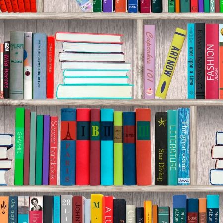 Afbeeldingen van Coated cadeaupapier 30cm 200m - Library