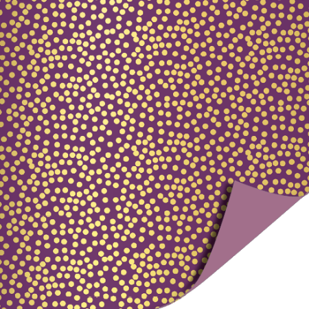 Afbeeldingen van Coated papier 30cm 100m - Minidots Mauve AZ Lilac