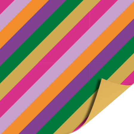 Afbeeldingen van KP® Coated papier 50cm 100m - Funky stripes