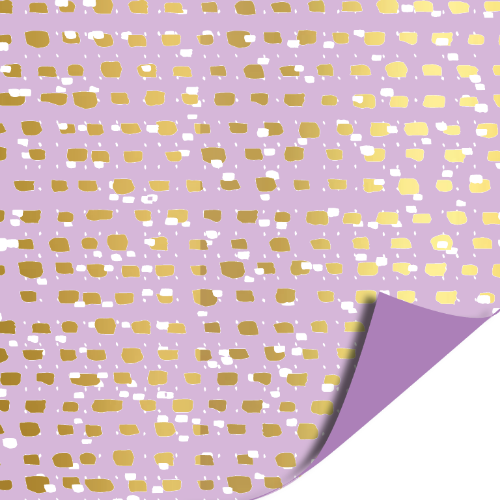 Coated papier 100m - Graffic Symbols Lilac AZ Uni Purple inpakpapier, cadeaupapier, geschenkpapier, kadopapier