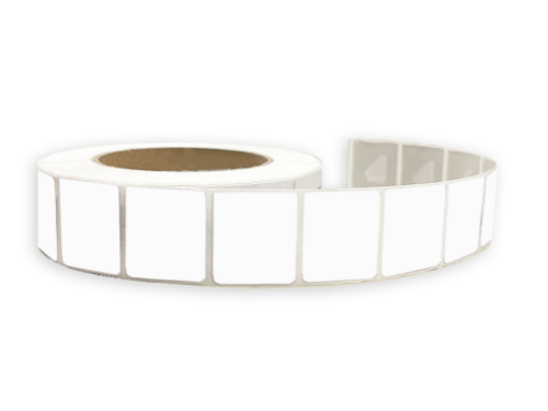 EAS RF label 40x40mm wit - rol beveiligingslabels 40x40mm wit - rol