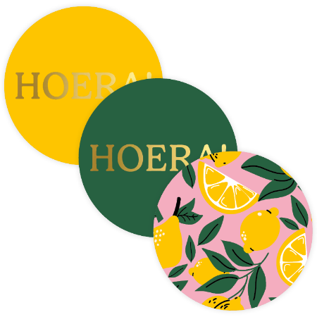 stickers, wensetiketten, sluitstickers, goudfolie