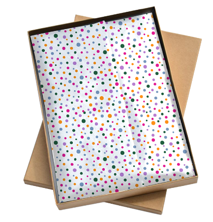 Afbeeldingen van Zijde vloeipapier 35x50cm - Confetti feest