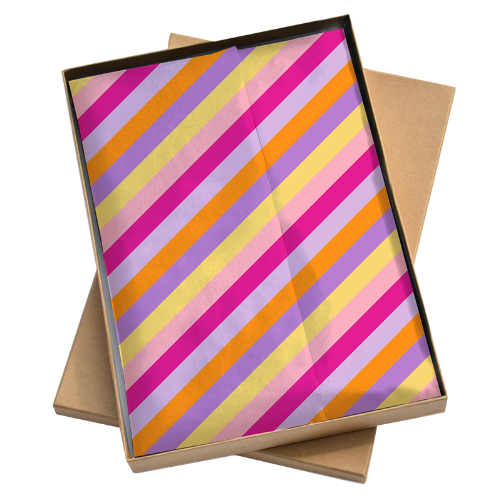 Zijde vloeipapier vellen - Stripes Pink vloeipapier, zijde vloeipapier, tissuepapier, vellen