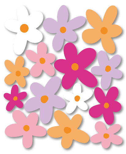 Raamsticker Madelief - div. kleuren en maten Raamstickers div. maten, verschillende madelief bloemen, vrolijke raamdecoratie, raamstickers lente en woondecoratie