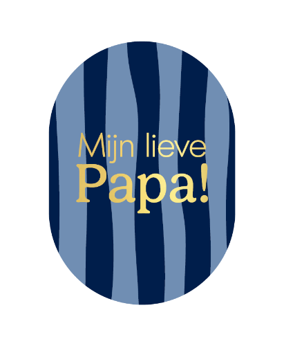 KP® Wenskaarten Ovaal A6 - Mijn lieve papa - 10 stuks		 wenskaarten, kaarten, ansichtkaarten