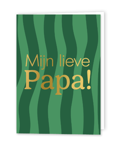KP® Wenskaarten gevouwen - Mijn lieve papa - 5 stuks gevouwen wenskaart, wenskaarten, kaarten