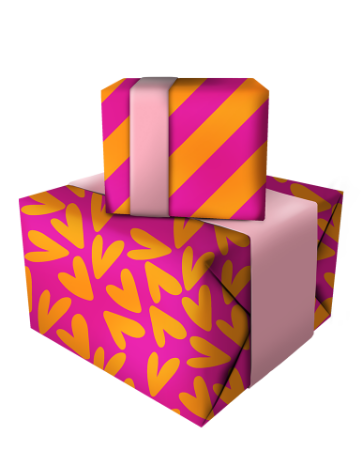 Cadeaupapier 30cm Orange pink combi-deal