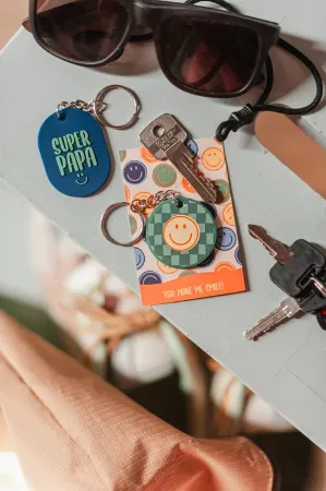 Sfeerfoto sleutelhanger Smile - Sleutelhanger super papa
