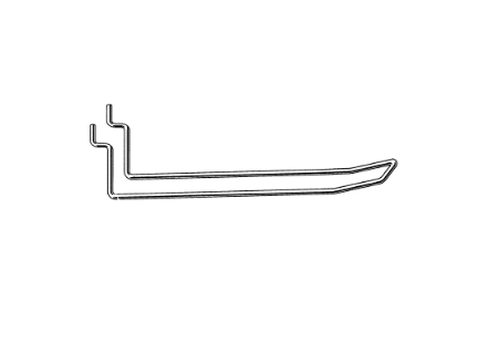Boardhaak dubbel, 200mm 3,0mm glans verzinkt