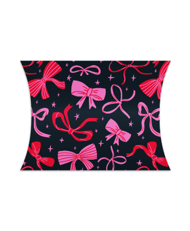 Gondeldoosje met kleurrijke kerststrikken – vrolijk en feestelijk