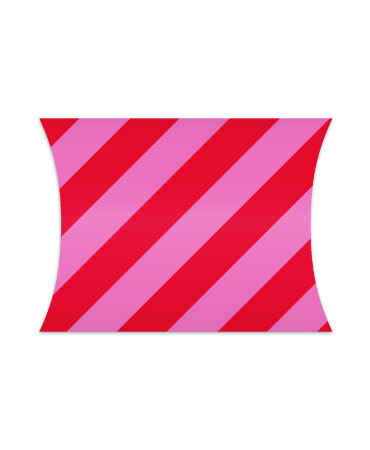 Cadeaudoosje met rode en roze strepen – perfect voor verjaardagen
