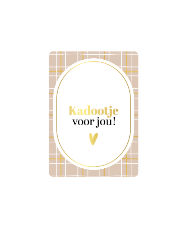 Cadeaukaartje A7 Kadootje voor jou - Wenskaartje