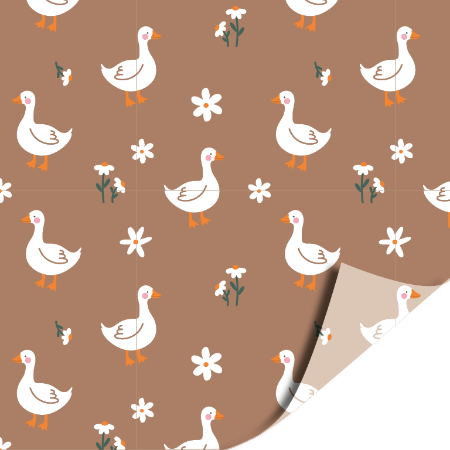 Afbeeldingen van KP® Cadeaupapier 30cm 100m - Goose brown